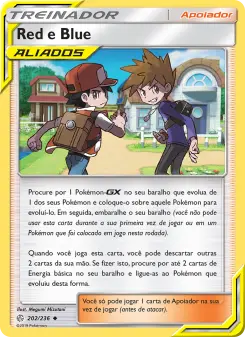 Red e Blue – Carta Pokémon TCG