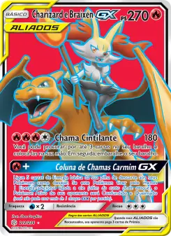 Charizard e Braixen GX – Carta Pokémon TCG