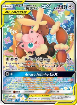 Mega Lopunny e Jigglypuff GX – Carta Pokémon TCG