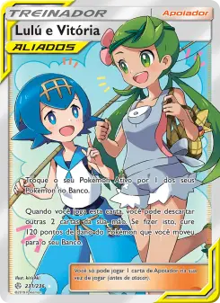 Lulú e Vitória – Carta Pokémon TCG
