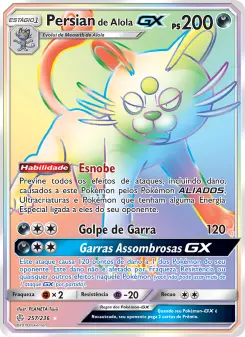 Persian de Alola GX – Carta Pokémon TCG
