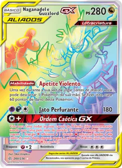 Naganadel e Guzzlord GX – Carta Pokémon TCG