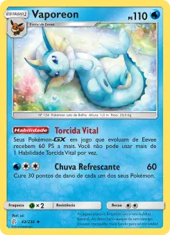 Vaporeon – Carta Pokémon TCG