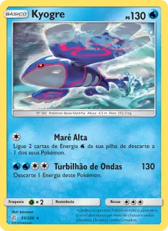 Kyogre – Carta Pokémon TCG