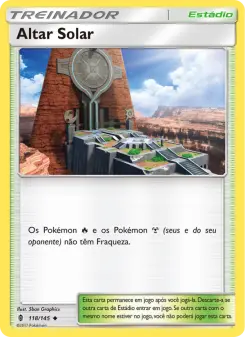 Altar Solar – Carta Pokémon TCG