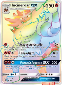 Incineroar GX – Carta Pokémon TCG