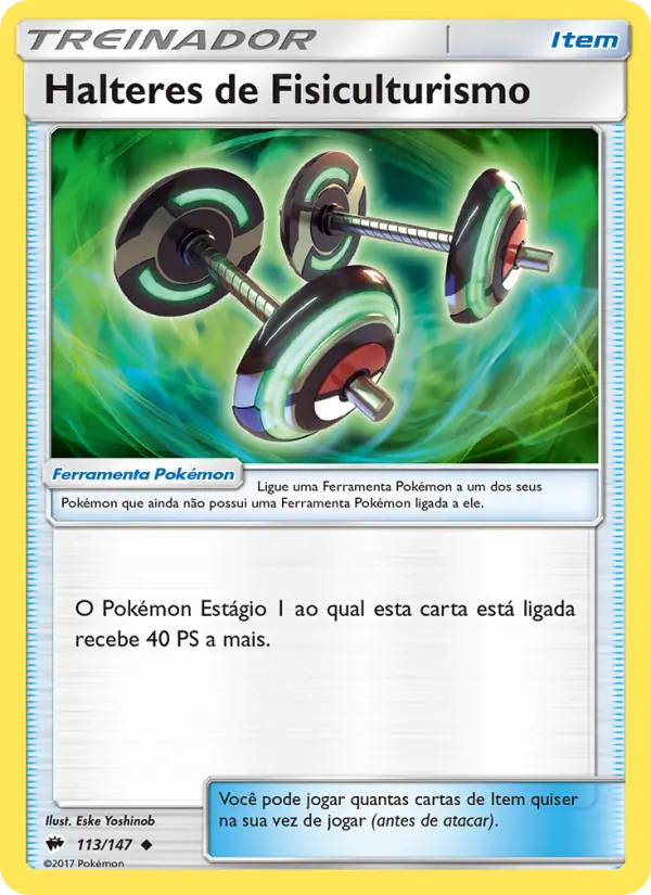 Halteres de Fisiculturismo – Pokémon TCG