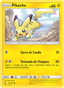 Pikachu – Carta Pokémon TCG