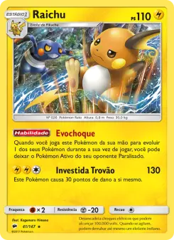 Raichu – Carta Pokémon TCG