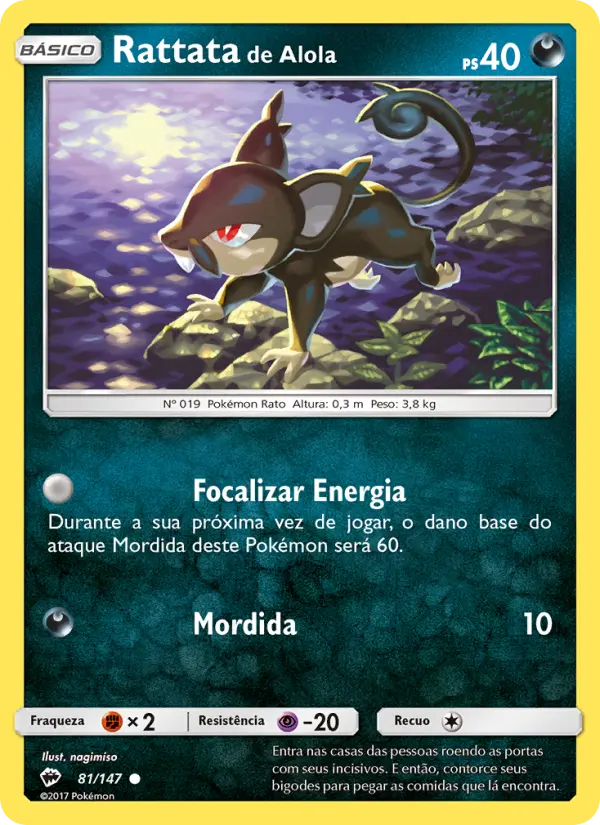 Rattata de Alola – Pokémon TCG