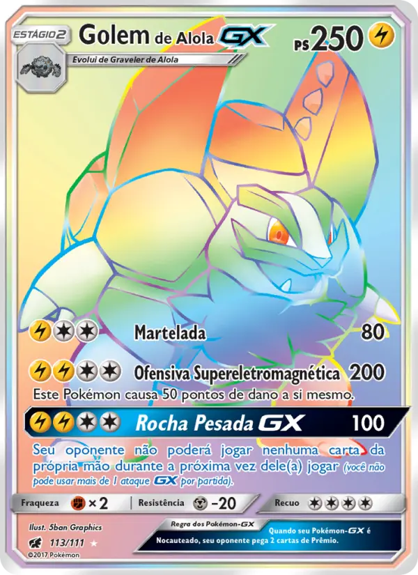 Golem de Alola GX – Pokémon TCG