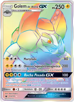 Golem de Alola GX – Carta Pokémon TCG