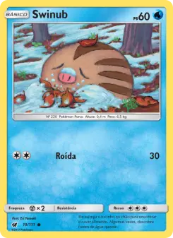 Swinub – Carta Pokémon TCG