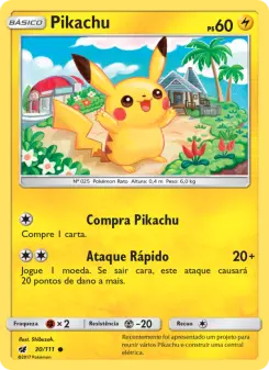 Pikachu – Carta Pokémon TCG