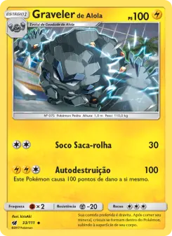 Graveler de Alola – Carta Pokémon TCG