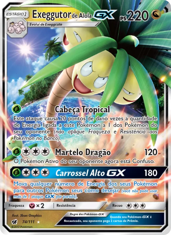Exeggutor de Alola GX – Pokémon TCG