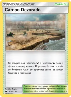 Campo Devorado – Carta Pokémon TCG