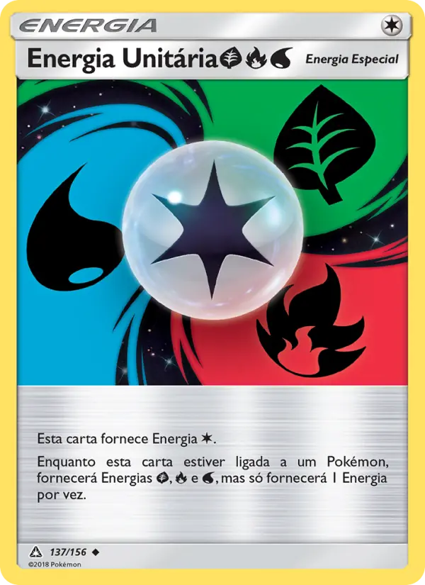 Energia Unitária GrassFireWater – Pokémon TCG