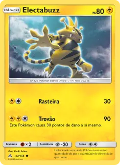 Electabuzz – Carta Pokémon TCG