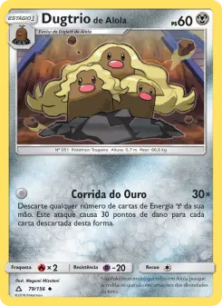 Dugtrio de Alola – Carta Pokémon TCG