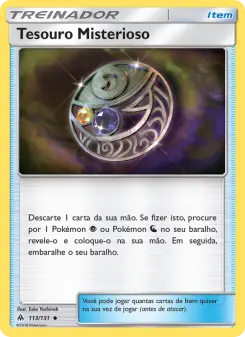 Tesouro Misterioso – Carta Pokémon TCG