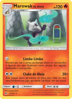Marowak de Alola – Carta Pokémon TCG