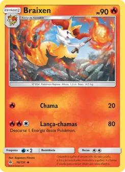 Braixen – Carta Pokémon TCG