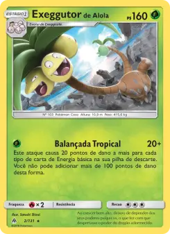 Exeggutor de Alola – Carta Pokémon TCG