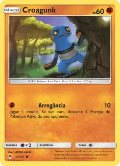 Croagunk – Carta Pokémon TCG