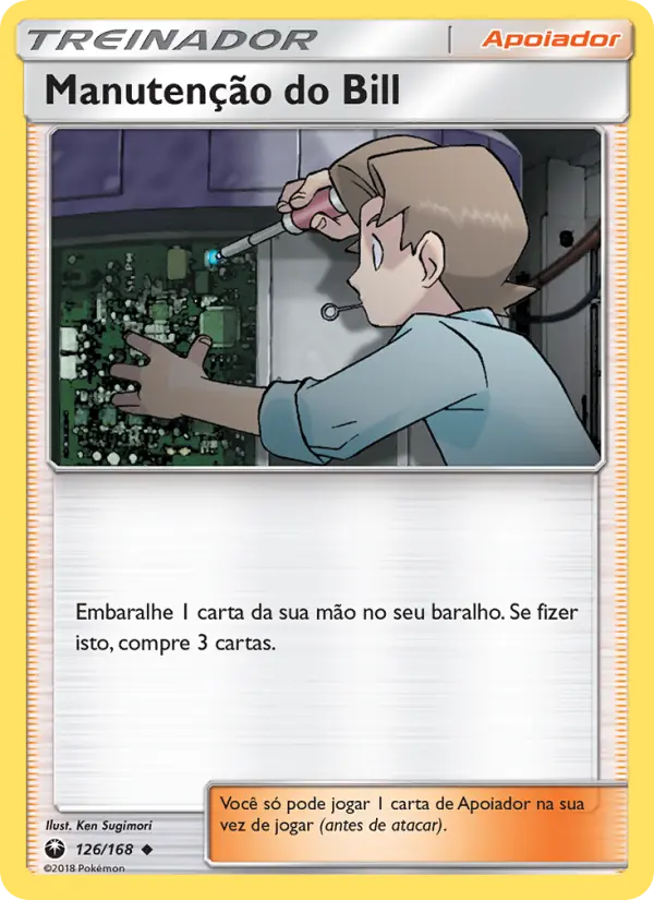 Manutenção do Bill – Pokémon TCG