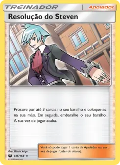 Resolução do Steven – Carta Pokémon TCG