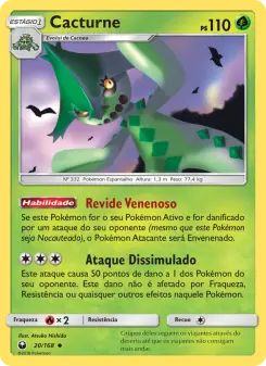 Cacturne – Carta Pokémon TCG