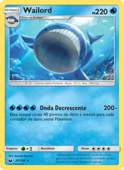 Wailord – Carta Pokémon TCG