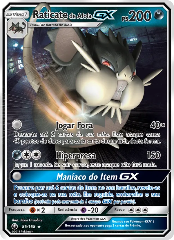 Raticate de Alola GX – Pokémon TCG