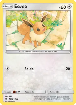 Eevee – Carta Pokémon TCG