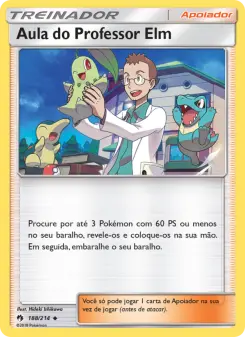 Aula do Professor Elm – Carta Pokémon TCG