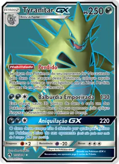 Tyranitar GX – Carta Pokémon TCG