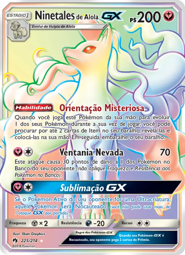Ninetales de Alola GX – Pokémon TCG