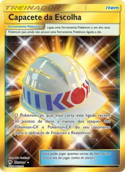 Capacete da Escolha – Carta Pokémon TCG