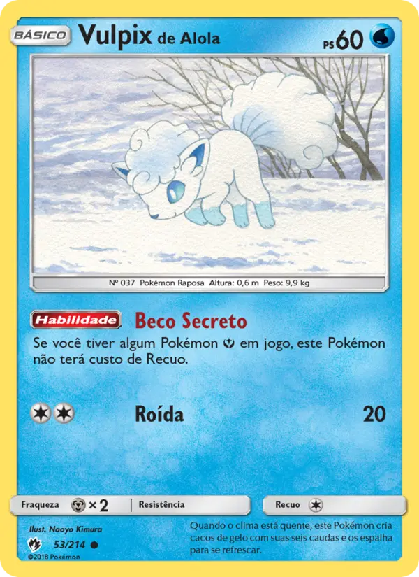 Vulpix de Alola – Pokémon TCG