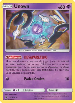 Unown – Carta Pokémon TCG