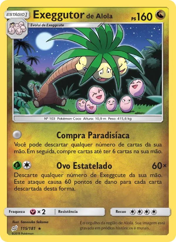 Exeggutor de Alola – Pokémon TCG