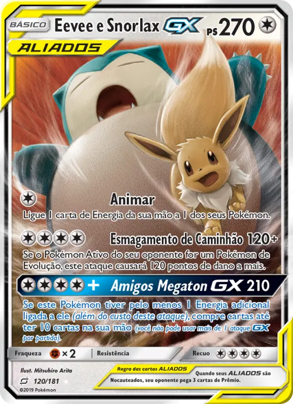 Eevee e Snorlax GX – Pokémon TCG
