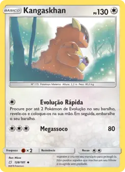 Kangaskhan – Carta Pokémon TCG