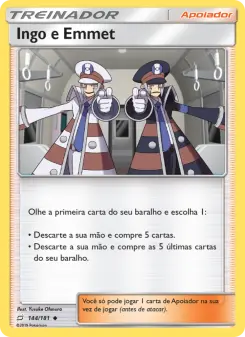 Ingo e Emmet – Carta Pokémon TCG
