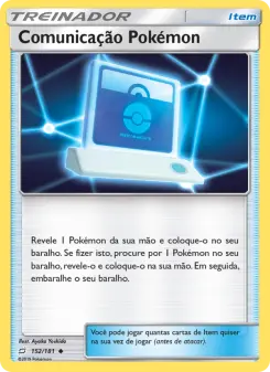 Comunicação Pokémon – Carta Pokémon TCG