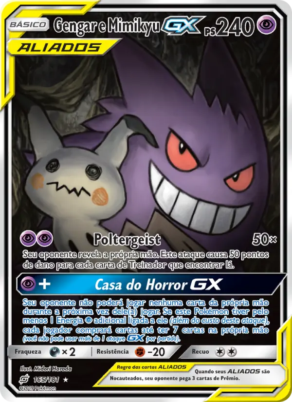 Gengar e Mimikyu GX – Pokémon TCG