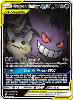Gengar e Mimikyu GX – Carta Pokémon TCG