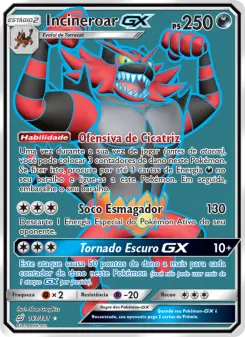 Incineroar GX – Carta Pokémon TCG