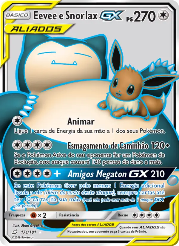 Eevee e Snorlax GX – Pokémon TCG